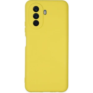 Huawei Nova Y70 Kılıf Nano Içi Kadife  Silikon - Sarı 300099