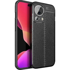 Techno Guru Xiaomi Mi 13 Lite Deri Desenli Yüksek Koruma Sağlayan Niss Premium Silikon Kılıf