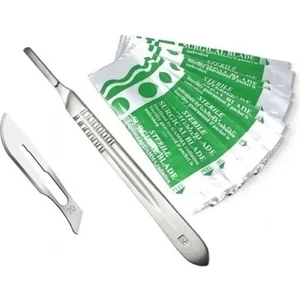 Anadolu Vet Nester Paslanmaz Bıçak Sapı 10 Adet Ucu ile Birlikte Ahşap Oyma Onarım El Aleti Hobi Sanat Bıçağı