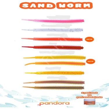 Pandora Perfect Soft Baits Sandworm 7 cm PINK Pandora Silikon