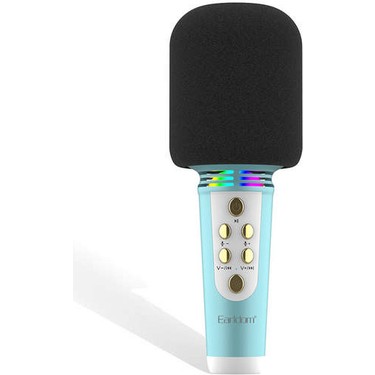 Newface Earldom Mc6 LED Işıklı Karaoke Mikrofon - Mavi Fiyatı