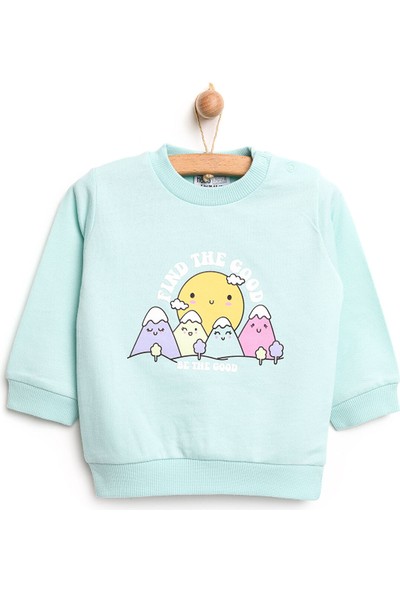 Hello Baby Hellobaby Basic Mint Sweatshirt Kız Bebek