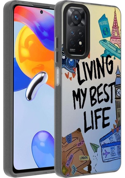 Xiaomi Redmi Note 12 Pro 4g Kılıf Desenli Kamera Çerçeveli Sert Dragon Kapak Seyahat