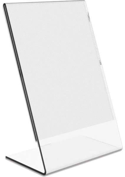 Krcdisplay L Tipi A5 Kağıdı Boyutlu Dikey Pleksi Föylük 10 Adet