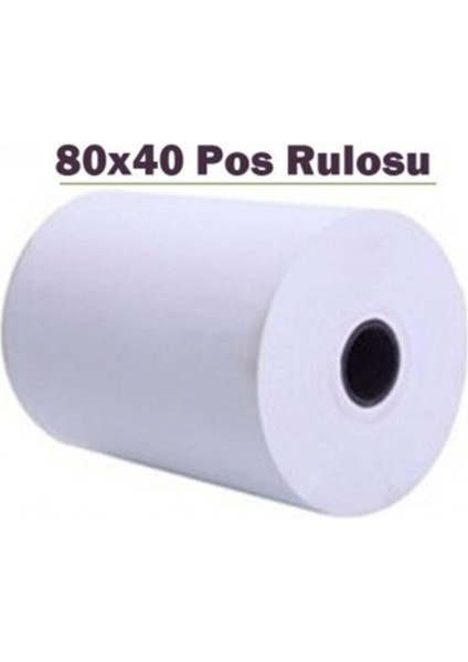 Termal 80X40 10 Adet Termal Rulo Kağıdı