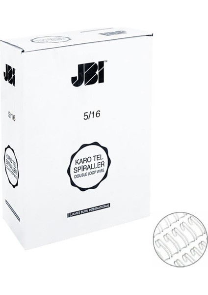 Karo Tel Spiral Kutu 5/16-6.4mm Beyaz