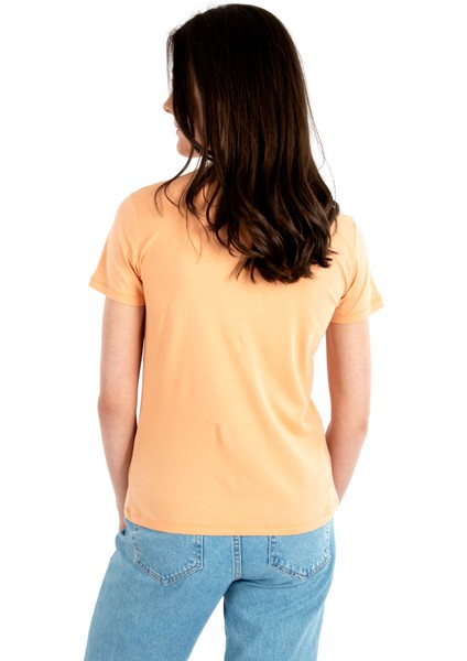 V Yaka Kısa Kollu Kadın T-Shirt fırsatları