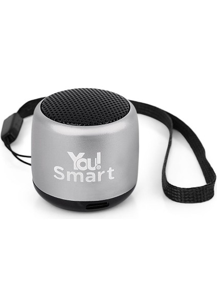 You Smart YS101 Mini Gri Bluetooth Hoparlör Ses Bombası