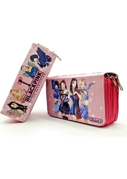 Kalem Kutusu Black Pink Blink Organizer Kalemkutu Vegan Deri Üç Bölmeli Kalemlik fiyatları