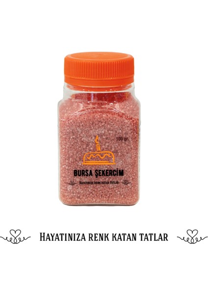 Kırmızı Sanding Şeker 100 gr