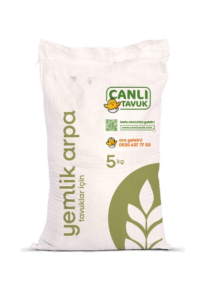 Canlı Tavuk Yemlik Arpa 5 kg