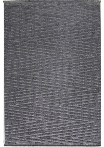 Çam Halı Eyfel 3108 Antrasit Romans Halı Modern Desenli Makine Halısı