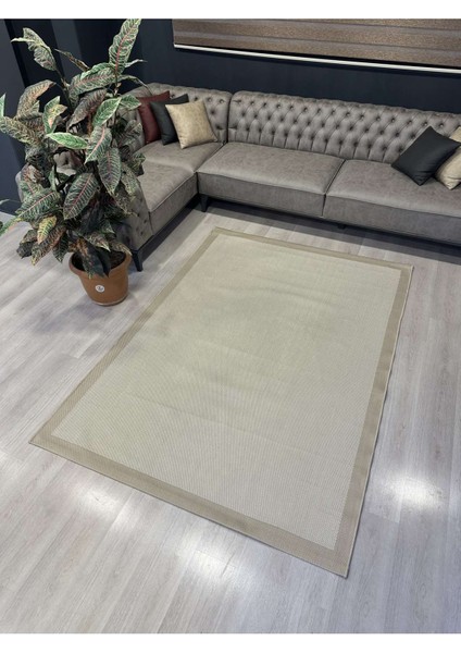 Hav Toz Vermez Kolay Temizlenen Modern Dokuma Taban Sisal Serisi Bej