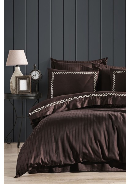 Pamuk Saten Nakışlı Çift Kişilik Nevresim Takımı - Nüans fiyatları