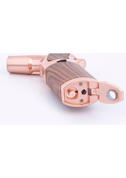 Tek Torch Ahşap Desenli Masa Tipi Puro Çakmağı modelleri