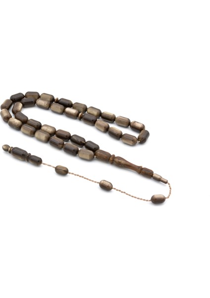 Usta Işi 1930 Çubuk Malzemden Fransız Sıkması Kahverengi Galanit Tesbih fiyatları