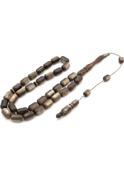 Usta Işi 1930 Çubuk Malzemden Fransız Sıkması Kahverengi Galanit Tesbih modelleri