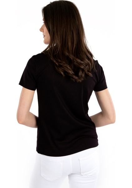 Bisiklet Yaka Kısa Kollu Kadın T-Shirt fiyatları