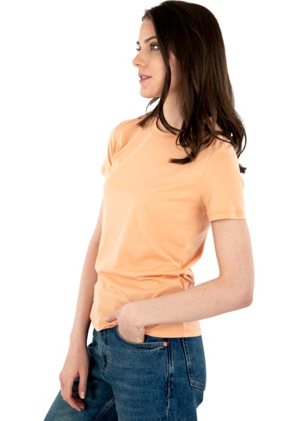 Bisiklet Yaka Kısa Kollu Kadın T-Shirt fiyatları