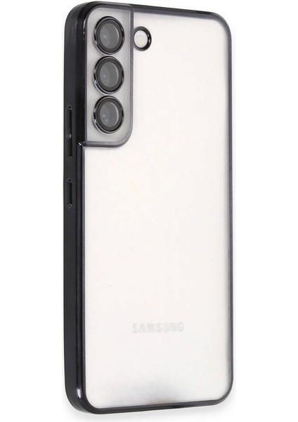 Samsung Galaxy S22 Kılıf Razer Lensli Silikon - Siyah