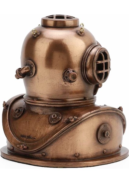 Steampunk Serisi Dalgıç Başlığı Figürlü Masa Saati indirimleri