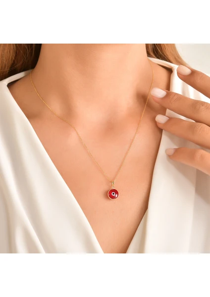 Usho Jewelry 14 Ayar Altın Nazar Boncuk Kolye