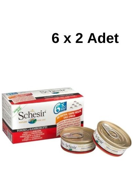 Multipack Karidesli Kedi Konserve 50 gr x 6 2 Adet