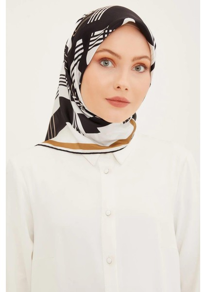 Ar Armine Twill Ipek Eşarp - E23YA8910D02