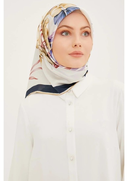 Ar Armine Twill Ipek Eşarp - E23YA8946D02