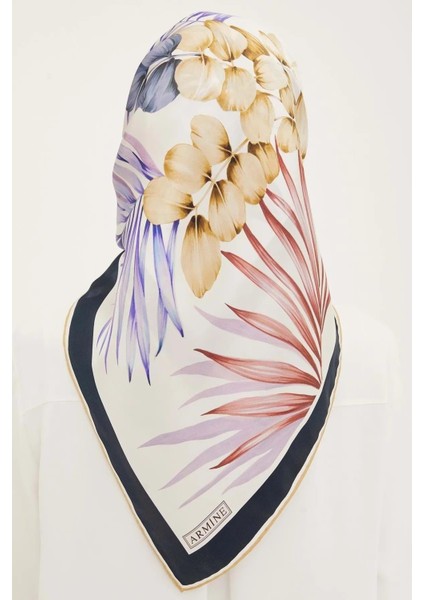 Ar Armine Twill Ipek Eşarp - E23YA8946D02