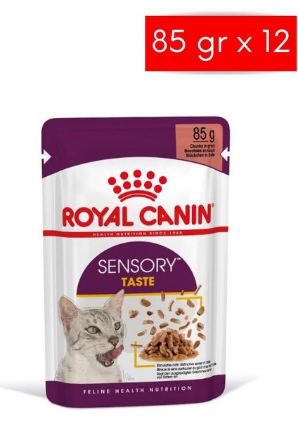 Sensory Taste Gravy 85 GRX12 Adet Kedi Konservesi