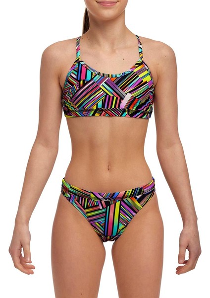 Strip Straps Bikini Takımı, Alt, Üst Takım Kız Çocuk Bikini