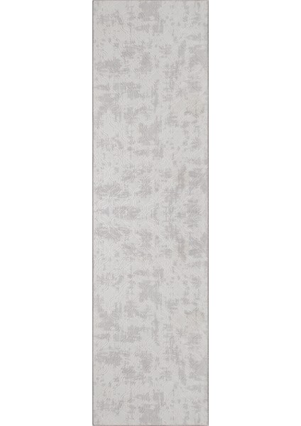 Yıkanabilir Kaymaz Tabanlı Violin Embos Kesme Rulo Halı Yolluk Gri modelleri