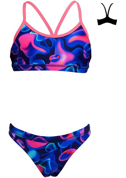 Liquid Lights Bikini Takımı, Alt, Üst Takım Kız Çocuk Bikini