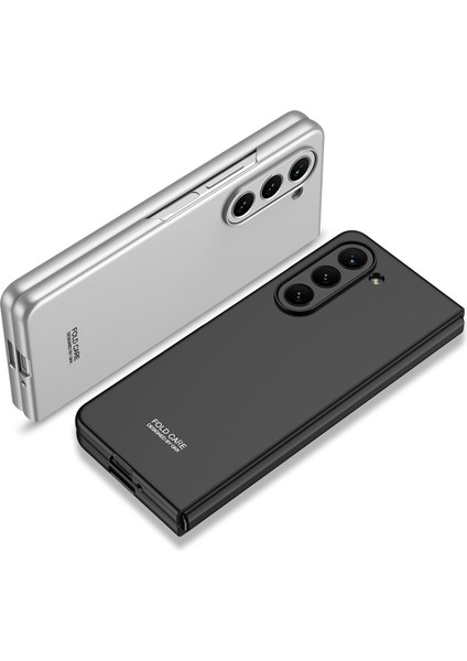 Samsung Galaxy Z Fold 5 Kılıf Kıpta Sert Pc Kapak Renkli Yeşil