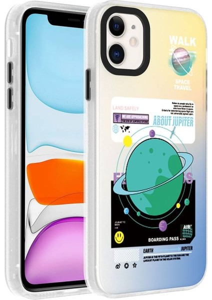 Apple iPhone 12 Kılıf Desenli Dragon Serisi Sert Kapak Yeşil