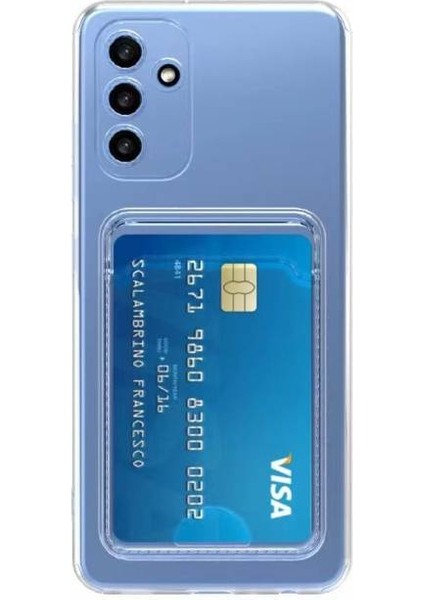 Samsung Galaxy A14 ile Uyumlu Kılıf Kartlıklı Kartvizitli Şeffaf Telefon Kılıfı Kapak indirimleri