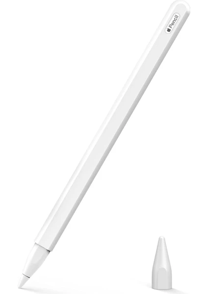 Apple Pencil (2. Nesil) Kılıf Mat Silikon V2 Beyaz