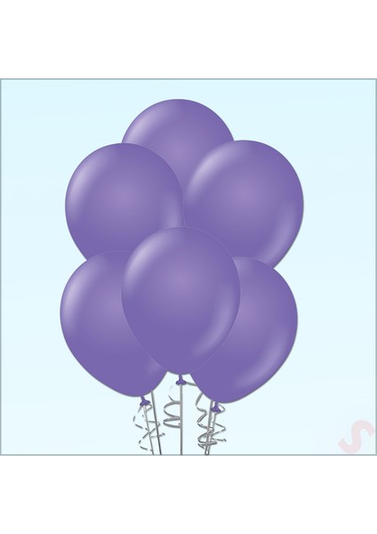 Mor Pastel Balon, 30CM x 10 Adet