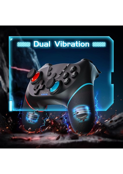 Kablosuz Pc Joystick Wireless Oyun Kolu Nintendo Için Oyun Kolu Swich Lite Uyumlu