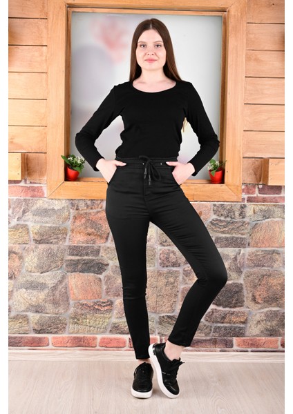 Kemer Lastik ,paça Düz Bayan PANTOLON-23000 modelleri