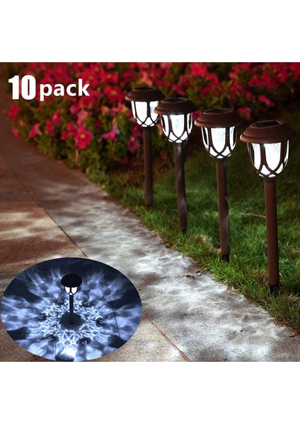 10 Adet Güneş Açık Su Geçirmez Bahçe Işık Çim Işık (Yurt Dışından) modelleri