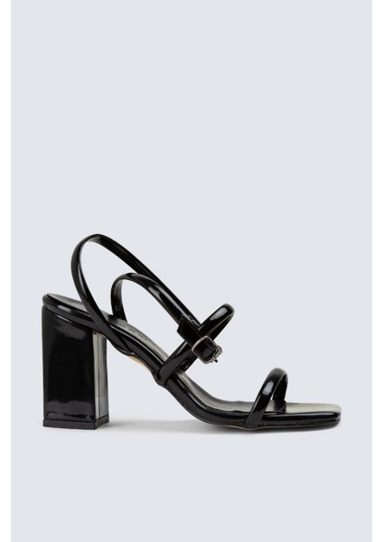 Rugan Siyah Topuklu Abiye Ayakkabı - 53015ZSYHC01 fırsatları