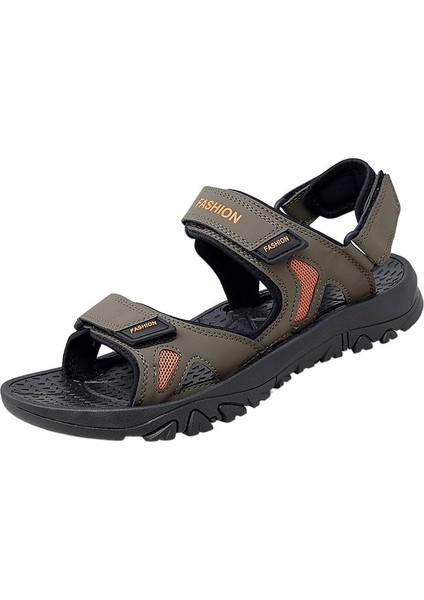 Büyük Boy Erkek Sandalet Yaz Yeni Moda Öğrenciler Gençlik Rahat Plaj Ayakkabısı Erkek Terlik (Yurt Dışından)