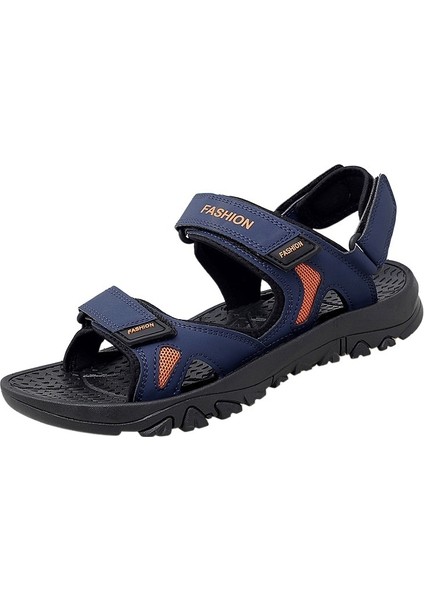 Büyük Boy Erkek Sandalet Yaz Yeni Moda Öğrenciler Gençlik Rahat Plaj Ayakkabısı Erkek Terlik (Yurt Dışından)