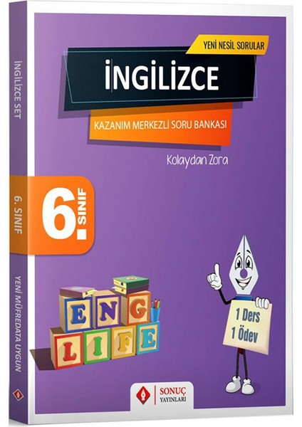 Sonuç Yayınları  6.Sınıf Ingilizce Kazanım Merkezli Soru Bankası