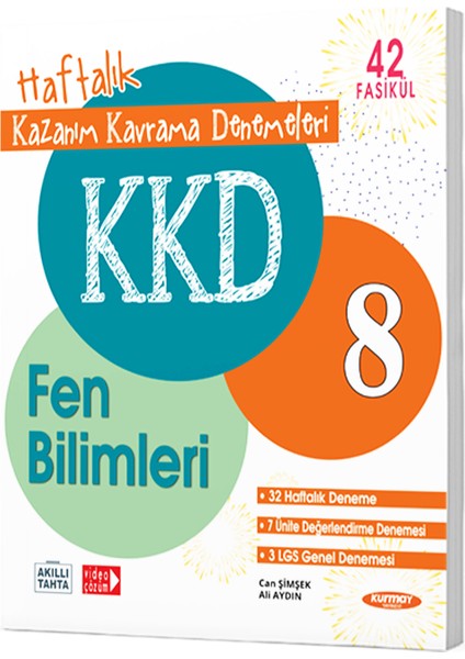 Kurmay Yayınları LGS 8.Sınıf Fen Bilimleri Haftalık Kazanım Kavrama Denemeleri