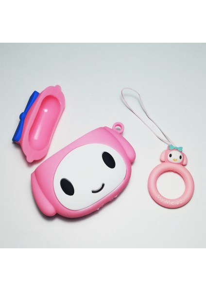 My Melody Pembe Renk Airpods 1 ve 2 Uyumlu Kılıf