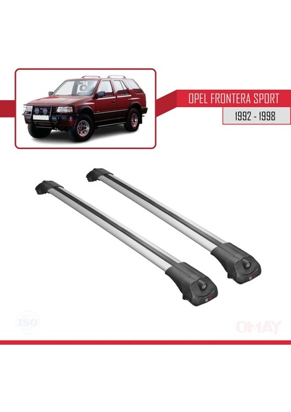 Opel Frontera Sport 1992-1998 Arası ile Uyumlu Ace-1 Ara Atkı Tavan Barı Gri