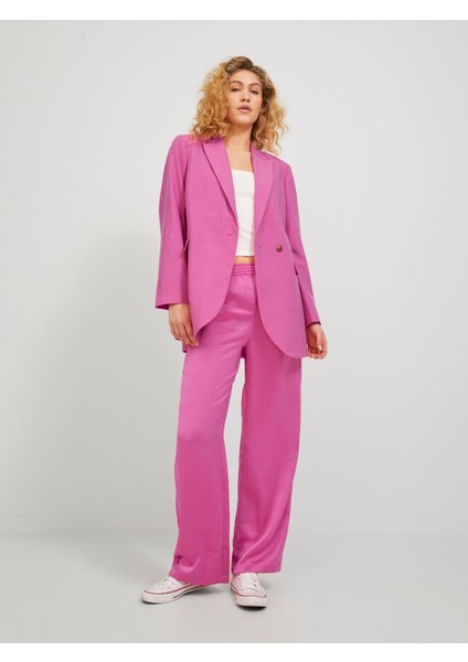 Bayan Pembe Renk Kruvaze Blazer Ceket 12200590 modelleri